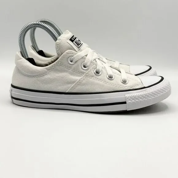 Converse All Star Slip On Low Lace Up White Sneakers - US Women’s 6 / EU 36.5 - Picture 5 of 14